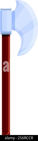 Mittelalterliche Axt Icon Cartoon Vektor. Kampfwaffe. War wikinger Axt. Mittelalterliche Axt Icon Cartoon Vektor. Kampfwaffe Stock Vektor