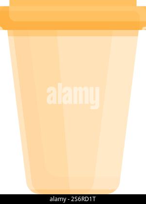 To Go Kaffeetasse Symbol Cartoon Vektor. Papier Letzteres. Recycling zum Mitnehmen. To Go Kaffeetasse Symbol Cartoon Vektor. Papier Letzteres Stock Vektor