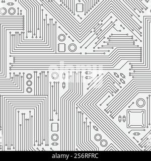 Textur der elektronischen Platinen. Computerplatine cpu Chip Oberflächenenergie Netzwerk System stilisierte Symbole grell Vektor Illustrationen Vorlagen. Leiterplatte, Hochnetzwerk elektrisch. Textur der elektronischen Platinen. Computerplatine cpu Chip Oberflächenenergie Netzwerk System stilisierte Symbole grell Vektor Illustrationen Vorlagen Stock Vektor