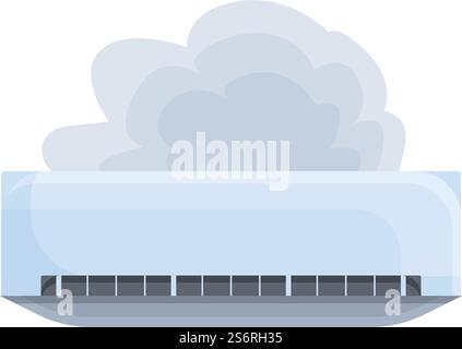 Symbol für defekte Klimaanlageneinheit Cartoonvektor. Kühlung reparieren. Hauspflege. Symbol für defekte Klimaanlageneinheit Cartoonvektor. Kühlung reparieren Stock Vektor
