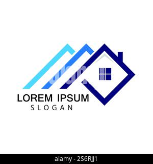 Haus Logo Bilder Illustration Design Stock Vektor