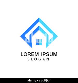 Haus Logo Bilder Illustration Design Stock Vektor