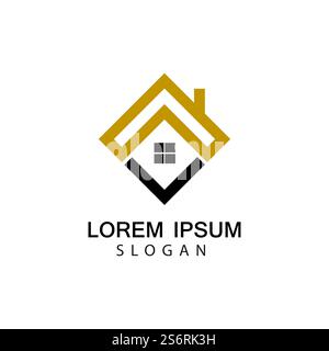 Haus Logo Bilder Illustration Design Stock Vektor