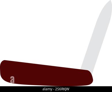 Symbol Des Faltbaren Taschenmessers. Flaches Farbdesign. Vektorgrafik. Stock Vektor