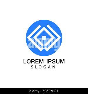 Haus Logo Bilder Illustration Design Stock Vektor
