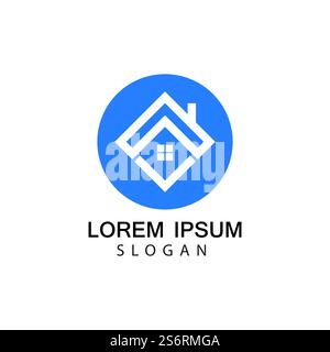 Haus Logo Bilder Illustration Design Stock Vektor