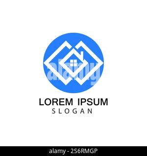 Haus Logo Bilder Illustration Design Stock Vektor