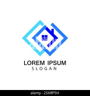 Haus Logo Bilder Illustration Design Stock Vektor