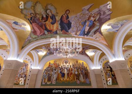 Kirche Saint-Sava im Inneren. Belgrad, Serbien. Stockfoto