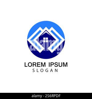Haus Logo Bilder Illustration Design Stock Vektor