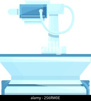 Xray Machine Symbol Cartoon Vektor. Radiologie-Arzt. Medizinischer Scan. Xray Machine Symbol Cartoon Vektor. Radiologie-Arzt Stock Vektor