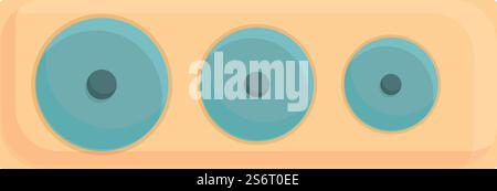 Form Block Spielzeug Icon Cartoon Vektor. Holzziegelspiel. Kinderturm. Form Block Spielzeug Icon Cartoon Vektor. Holzziegelspiel Stock Vektor