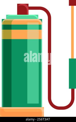 Symbol für chemische Steuerung Cartoonvektor. Gasflasche. Industrietank. Symbol für chemische Steuerung Cartoonvektor. Gasflasche Stock Vektor