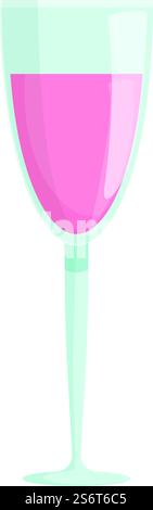 Sektglas Icon Cartoon Vektor. Partydrink. Halteform. Sektglas Icon Cartoon Vektor. Partydrink Stock Vektor