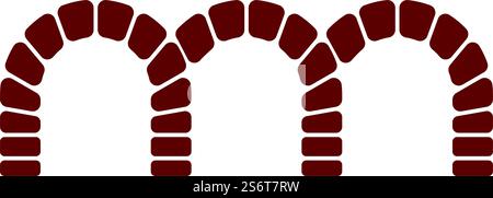 Brick Bridge Logo Vektorgrafik Design Stock Vektor
