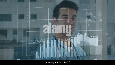 Bild der medizinischen Datenanalyse über medizinisches Fachpersonal im Krankenhaus Stockfoto Bild der medizinischen Datenanalyse über medizinisches Fachpersonal im Krankenhaus Stockfoto