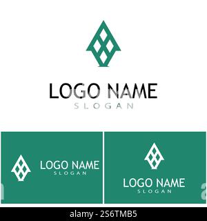 Futuristisches Triangle Chain-Logo-Design Stock Vektor