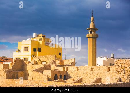 Naher Osten, Jordanien, Aqaba, Aqaba Castle oder Aqaba Fort oder Mamluk Castle Stockfoto