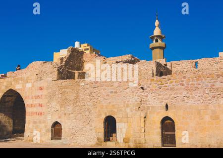 Naher Osten, Jordanien, Aqaba, Aqaba Castle oder Aqaba Fort oder Mamluk Castle Stockfoto