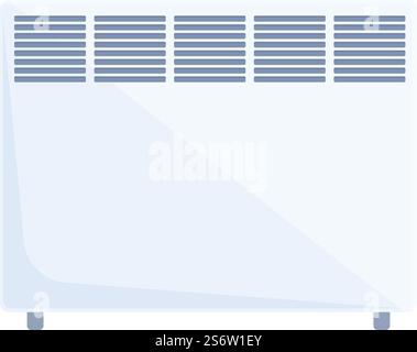 Energie Konvektor Symbol Cartoon Vektor. Raumheizung. Heizwand. Energie Konvektor Symbol Cartoon Vektor. Raumheizung Stock Vektor