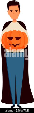 Halloween Kostüm Ikone Cartoon Vektor. Kind süß. Kinderparty. Halloween Kostüm Ikone Cartoon Vektor. Kind süß Stock Vektor