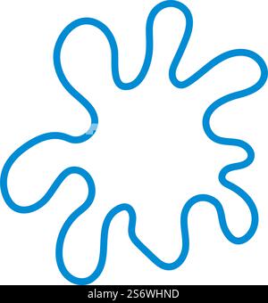 Symbol Für „Farbe Verfärben“. Editierbare Fett Formatigte Kontur Mit Farbfüllungsdesign. Vektorgrafik. Stock Vektor