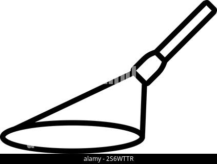 Blitzlichtsymbol. Auffälliges Design mit bearbeitbarer Konturbreite. Vektorgrafik. Stock Vektor