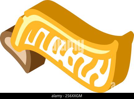 Snitch Wing von harry Potter isometrischer Ikonvektor. Spitzflügel vom harry Potter-Schild. Isolierte Symboldarstellung. Snitch Wing von harry Potter isometrische Icon Vektor Illustration Stock Vektor
