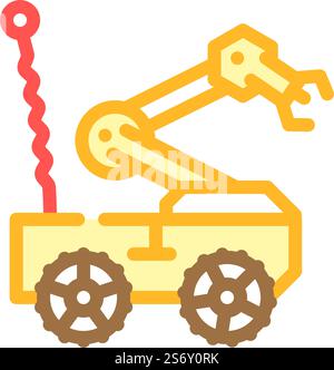 Robotics Kids Club Farbe Symbol Vektor. Robotics Kids Club Schild. Isolierte Symboldarstellung. Robotik Kinder Club Farbe Symbol Vektor Illustration Stock Vektor