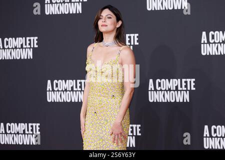 News - PHOTOCALL Eine VÖLLIG UNBEKANNTE Monica Barbaro nimmt am 17. Januar 2025 am Auditorium Parco della Musica in Rom Teil. Während des FOTORUFS A COMPLETE UNKNOWN, News in Rome, Italy, 17. Januar 2025 Rome Auditorium Parco della Musica Italy Copyright: XEmanuelaxVertollix/xLiveMediax LPN 1693269 Stockfoto