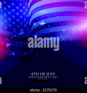 schöne amerikanische Flagge Hintergrund Stock Vektor