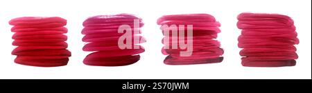 Rote Hand gemalt Pinsel Striche Aquarell Grunge Set Stock Vektor