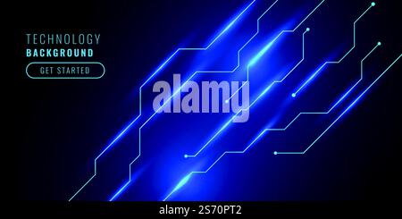 Technischer Hintergrund mit Schaltkreisdiagramm Stock Vektor