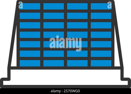 Symbol Der Baupalette. Editierbare Fett Formatigte Kontur Mit Farbfüllungsdesign. Vektorgrafik. Stock Vektor