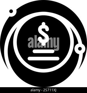 Business Core Ethik Glyphe Symbol Vektor. Ethik-Zeichen für Geschäftsfelder. Isolierte Symboldarstellung. Business Core Ethik Glyphe Symbol Vektor Illustration Stock Vektor