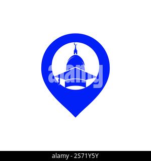 Islamisches Bildungs-Vektor-Logo-Design. Moslem Learning Logo-Vorlage. Stock Vektor