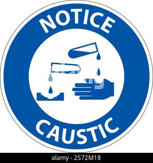 Beachten Sie Das Ätzende Symbol Auf Weißem Hintergrund Stock Vektor