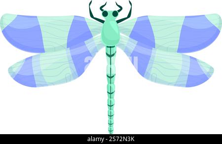 Bunte Libelle Icon Cartoon Vektor. Insektenflügel. Bug Fly. Bunte Libelle Icon Cartoon Vektor. Insektenflügel Stock Vektor