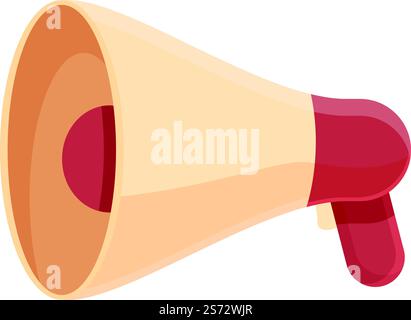 Rettungsschwimmer Megaphon Icon Cartoon Vektor. Meerwasser. Lebenssicherheit. Rettungsschwimmer Megaphon Icon Cartoon Vektor. Meerwasser Stock Vektor