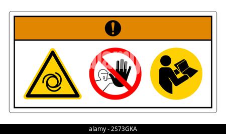 Warnung Gerät Startet Automatisch Symbol-Zeichen Auf Weißem Hintergrund Stock Vektor