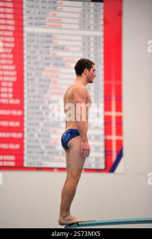 Newark, USA. Januar 2025. Nick Graham von Seton Hall taucht während ihres Treffens mit dem NJIT in Newark, NJ, am Freitag, den 17. Januar. Die NJIT fiel in die Seton Hall 71-170. (Foto: Jess Stiles/SIPA USA) Credit: SIPA USA/Alamy Live News Stockfoto