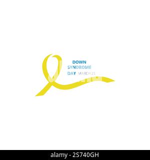 Welt Down Syndrom Tag Stock Vektor