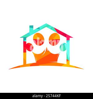 Britische Tierhandlung mit Vektorlogo. Pfotensymbol mit Vektordarstellung des Kronenlogos. Stock Vektor