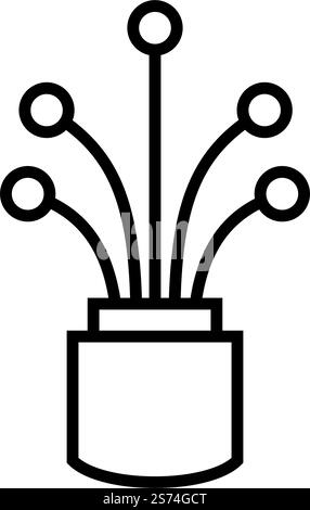 Viber optische Kabel Symbol Vektor flache Design Vorlage Stock Vektor