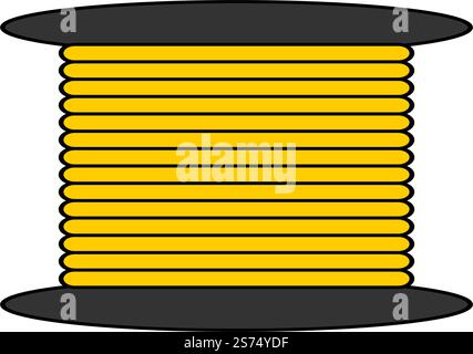 Viber optische Kabel Symbol Vektor flache Design Vorlage Stock Vektor