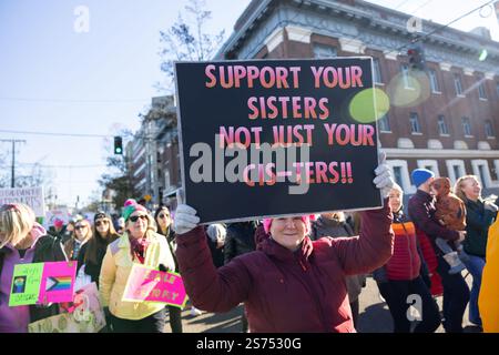 Seattle, Washington DC, USA. Seattle People's March 18th January 2025 Credit: Alex Garland/Alamy Live News Stockfoto