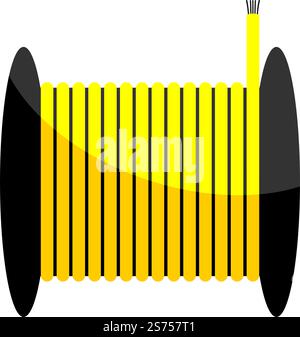 Viber optische Kabel Symbol Vektor flache Design Vorlage Stock Vektor