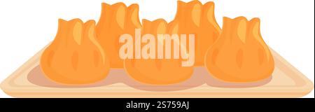 Knödel Lebensmittel Icon Cartoon Vektor. Chinesisches Festival. China-Essen. Knödel Lebensmittel Icon Cartoon Vektor. Chinesisches Festival Stock Vektor