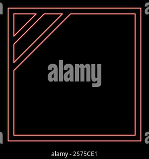 Neon trocken im Schatten trocknende Kleidung Pflege Symbole Waschkonzept Wäscheschild rote Farbe Vektor Illustration Bild flache Art Licht. Neon trocken im Schatten trocknende Kleidung Pflege Symbole Waschkonzept Wäscheschild rote Farbe Vektor Illustration Bild flache Art Stock Vektor