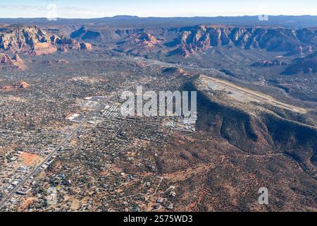 Luftaufnahme von Sedona, Arizona, USA Stockfoto